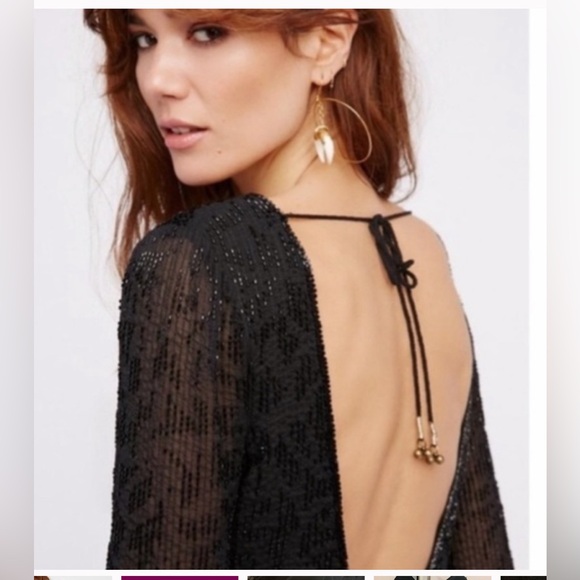 Free People Animal Instincts Beaded romper - Picture 2 of 5